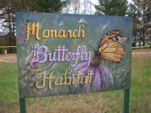 sign at Monarch Butterfly Habitat